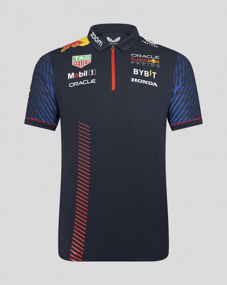 Red Bull Racing galléros póló, csapat, kék, 2023 - FansBRANDS®