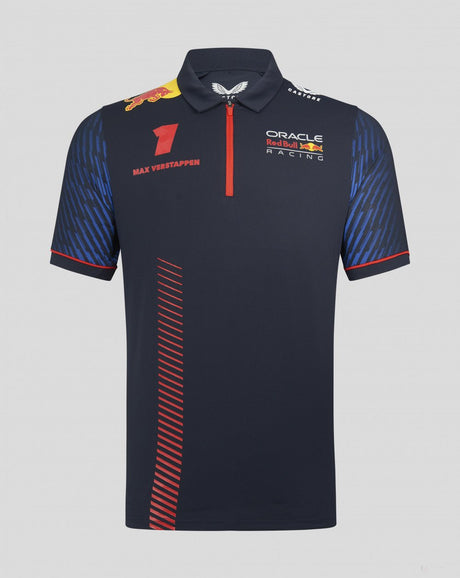 Red Bull Racing galléros póló, Max Verstappen, kék, 2023 - FansBRANDS®