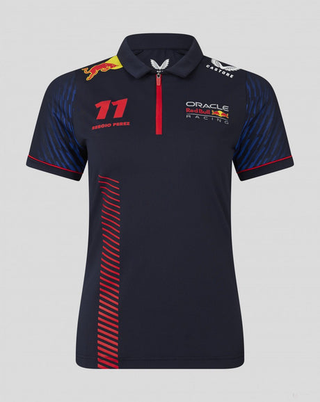 Red Bull Racing galléros póló, Sergio Perez, női, kék, 2023 - FansBRANDS®