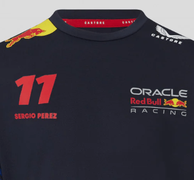 Red Bull Racing környakú póló, Sergio Pérez, gyerek, kék, 2023 - FansBRANDS® - HU