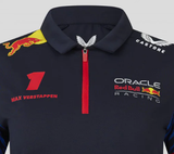 Red Bull Racing Kragenshirt, Max Verstappen, Damen, blau, 2023