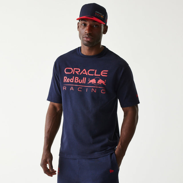 Red Bull Racing póló, oversized, New Era, sötétkék - FansBRANDS® - HU
