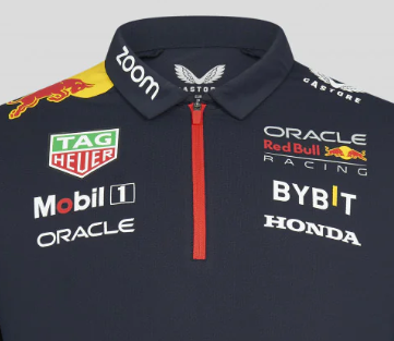 Red Bull Racing Kragenshirt, Team, blau, 2023