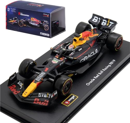 Red Bull Racing RB19 model autó, bburago, 1:43, Max Verstappen 1, Acrylic box, 2023 - FansBRANDS® - HU
