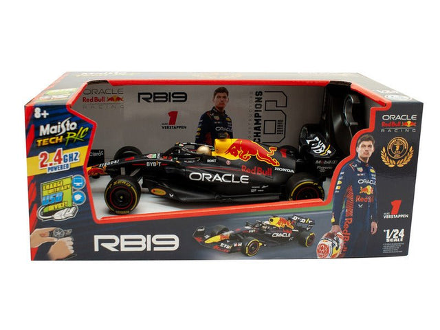Red Bull Racing távirányítású autó, Bburago, Max Verstappen, 1, 1:24, RB19 - FansBRANDS® - HU