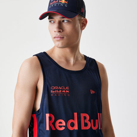 Red Bull Racing ujjatlan póló, New Era, kosárlabda hálóanyag, sötétkék - FansBRANDS® - HU
