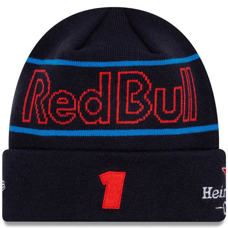 Red Bull téli sapka, NEW ERA, Max Verstappen, csapat, kék, 2024 - FansBRANDS® - HU