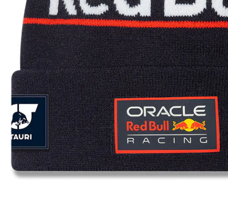 Red Bull Racing kötött sapka, Max Verstappen, New Era, Kék 🔥