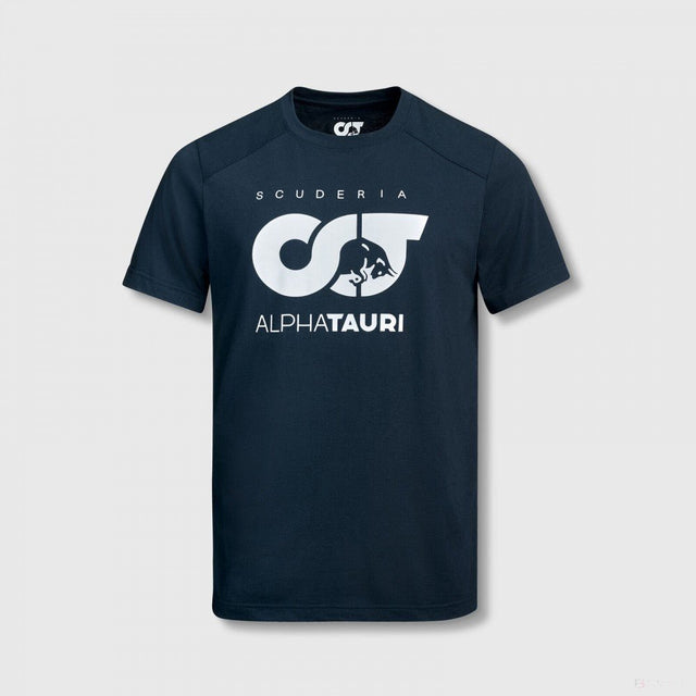Scuderia AlphaTauri, Férfi,Logo Póló, Navy, 2022 - FansBRANDS®