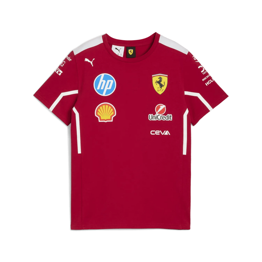 Scuderia Ferrari Csapat Gyerek Környakú Póló 🔥 - FansBRANDS® - HU