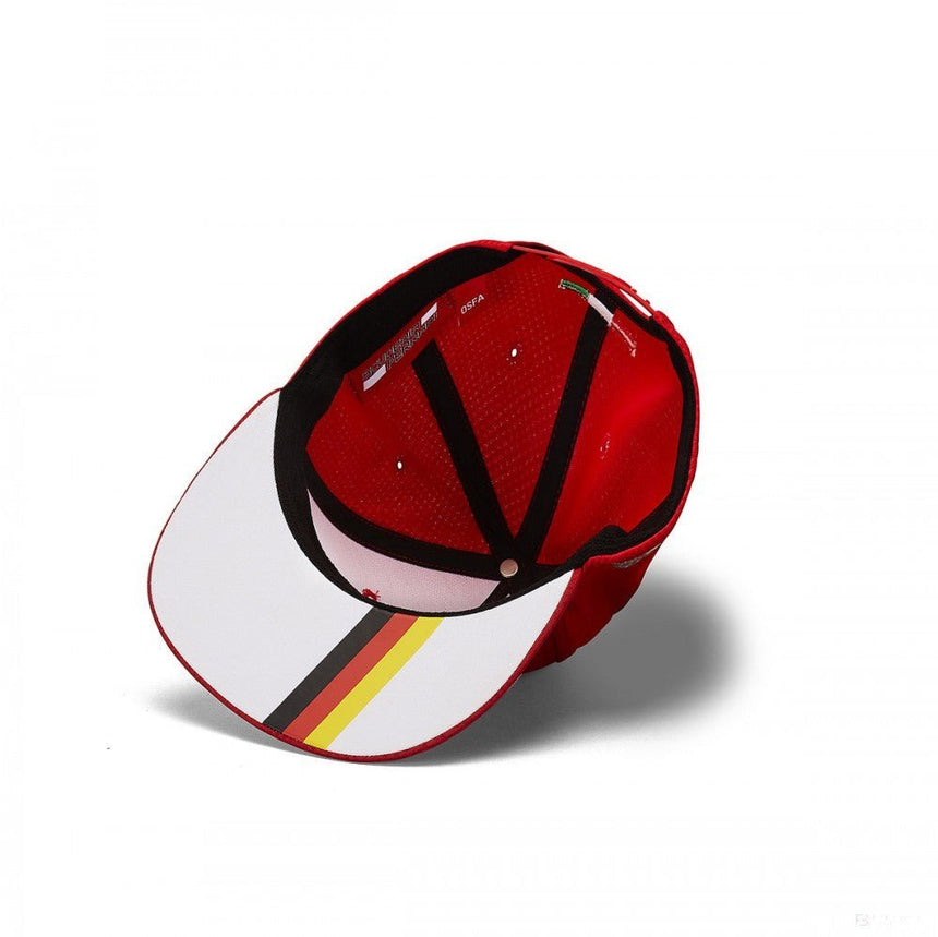 Sebastian Vettel sapka - Ferrari Flatbrim, piros, 2019 - FansBRANDS® - HU