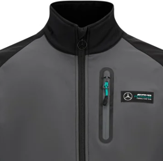 Mercedes softshell kabát, fekete, szürke