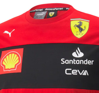 Puma Ferrari Gyerek Póló, Piros, 2022