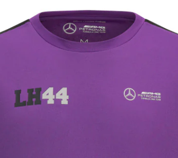 Mercedes környakú póló, Lewis Hamilton, sports, lila