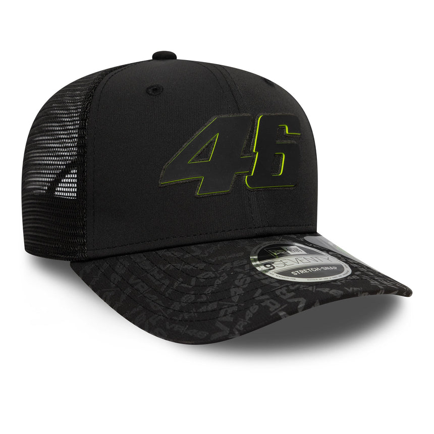 Valentio Rossi 46 sapka, VR46, fenntartható, New Era, 9SEVENTY, fekete - FansBRANDS® - HU