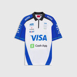 Visa Racing Bulls galléros póló elölről.