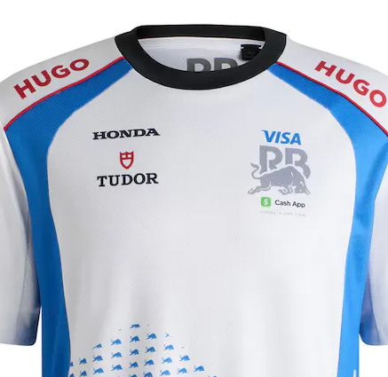 Visa RB Men's Replika Póló Hadjar Fehér