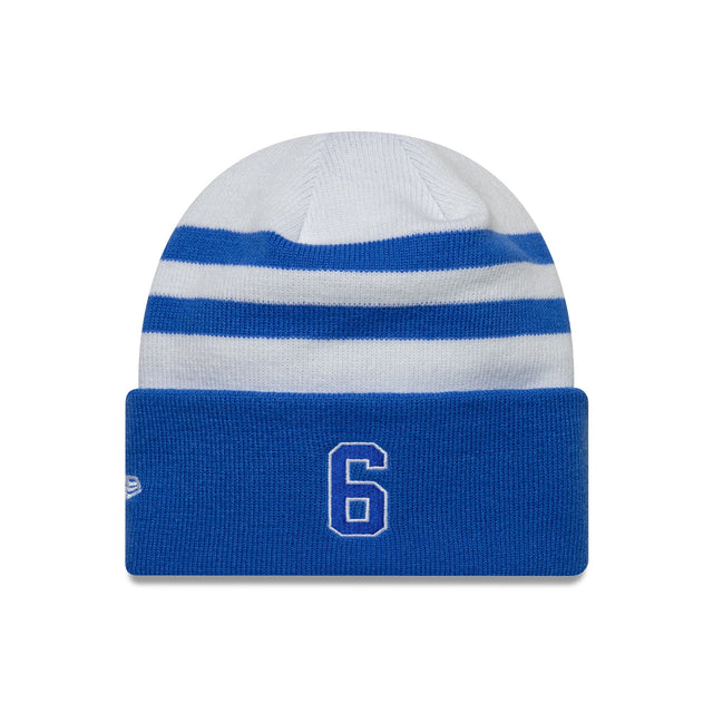 Visa RB téli sapka, csapat, Isack Hadjar, mandzsettás kötött, New Era, többszínű - FansBRANDS® - HU